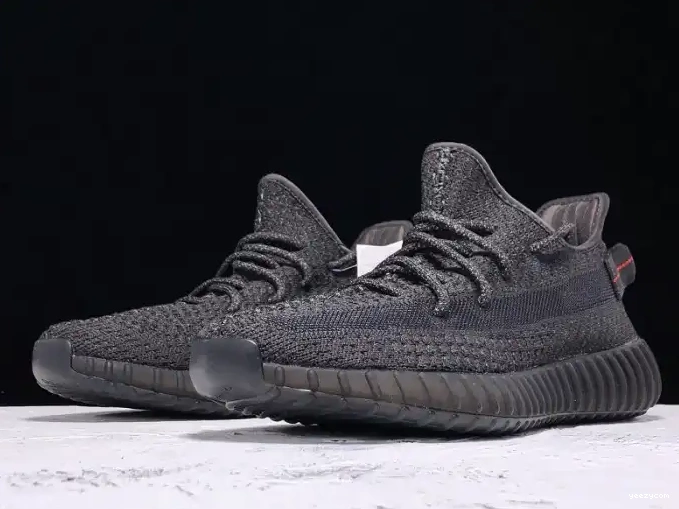 - Static Boost V2 Yeezy Black FU9007 350 (Reflective) Adidas 0518